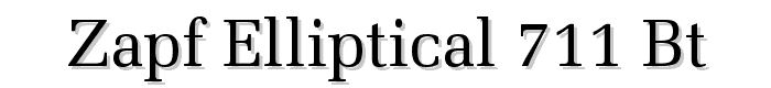 Zapf%20Elliptical%20711%20BT font