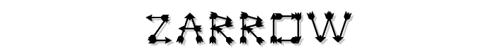 Zarrow font