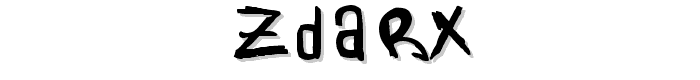 Zdarx font