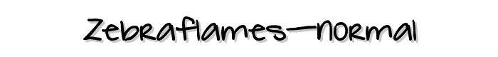 ZebraFlames%20Normal font