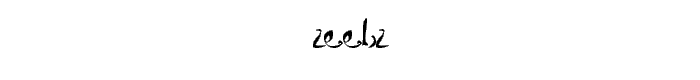 Zeebz font