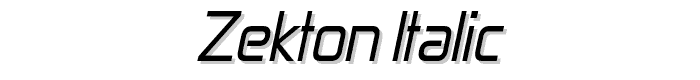 Zekton%20Italic font