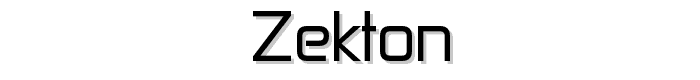 Zekton font