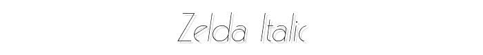 Zelda%20Italic font