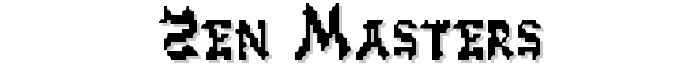 Zen%20Masters font