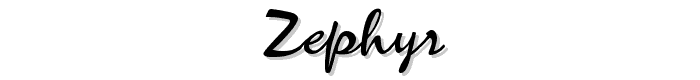 Zephyr font