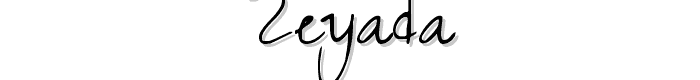 Zeyada font