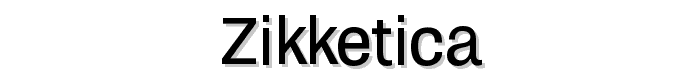 Zikketica font