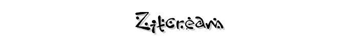 Zitcream font