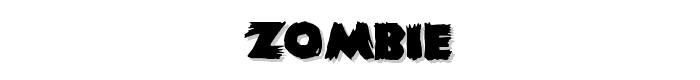 Zombie font