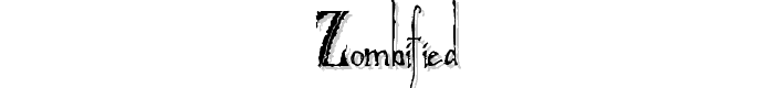 Zombified font