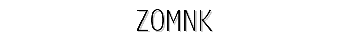 Zomnk font