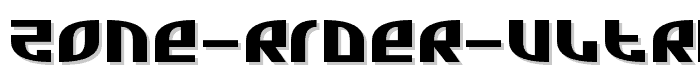 Zone Rider Ultra Expanded font