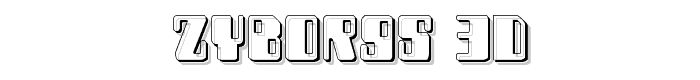 Zyborgs 3D font
