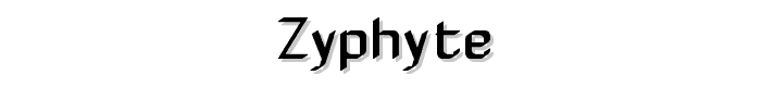 Zyphyte font