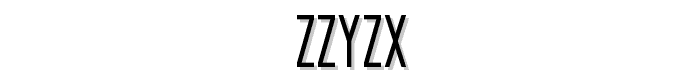 Zzyzx font