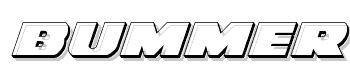 Bummer-3D-Italic Schriftart