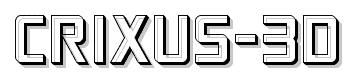 Crixus-3D font Crixus-3D font