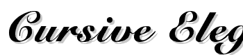 Cursive-Elegant font