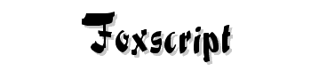 FoxScript font