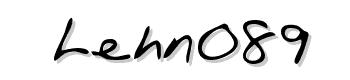 LEHN089 Schriftart