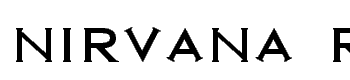 Nirvana Roman font