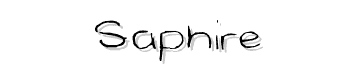 Saphire Schriftart