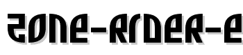 Zone-Rider-Expanded Schriftart